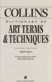 Collins dictionary of art terms & techniques / Ralph Mayer.