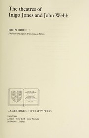 Orrell, John. The theatres of Inigo Jones and John Webb /