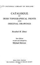 National Library of Ireland. Catalogue of Irish topographical prints and original drawings /