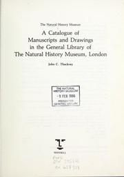 Natural History Museum (London, England). General Library. A catalogue of manuscripts and drawings in the General Library of the Natural History Museum /