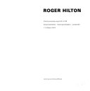 Hilton, Roger, 1911-1975. Roger Hilton, paintings and drawings 1931-1973