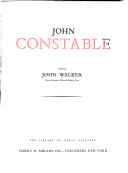 John Constable / text by John Walker.