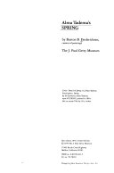 Alma Tadema's Spring / by Burton B. Fredericksen.