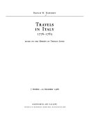 Travels in Italy, 1776-1783 : based on the Memoirs of Thomas Jones : Whitworth Art Gallery, 7 October - 10 December 1988 / Francis W. Hawcroft.