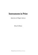 Instruments in print : books from the Whipple collection / Silvia De Renzi.