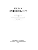 Ebeling, Walter, 1907- Urban entomology /