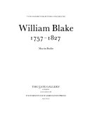 Tate Gallery. William Blake, 1757-1827 /