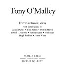 Tony O'Malley / edited by Brian Lynch ; with contributions by Aidan Dunne ... [et al.].