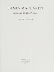 Calder, Alan (Architect) James Maclaren :