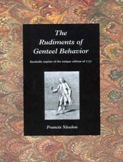 Nivelon, François. The rudiments of genteel behavior /