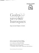  Goûts & saveurs baroques :