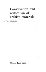 Conservation and restoration of archive materials.