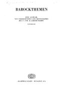 Barockthemen : eine Auswahl von Verzeichnissen zur Ikonographie des 17. und 18. Jahrhunderts / A. Pigler.